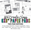 * DIGITAL DOWNLOAD * SKETCH BUNDLE: 2018 We Create Class #1 | 6x6 Paper Pads