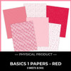 WC26 ATTENDEES ONLY: PRINTED PRINTABLES Basics - Paper 1 | Red/Pink