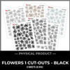 WC26 ATTENDEES ONLY: PRINTED PRINTABLES Basics - Flowers 1 | Black Neutrals