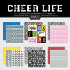 SCRAPBOOK CUSTOMS 12x12 Sports Themed Paper Pack: Cheer Life