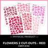WC26 ATTENDEES ONLY: PRINTED PRINTABLES Basics - Flowers 2 | Red/Pink
