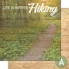 Scrapbook Customs 12x12 Outdoor Themed Paper: Life is Better - Hiking