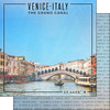 SCRAPBOOK CUSTOMS 12x12 Travel Themed Paper: Coordinates - Venice Italy