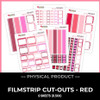 WC26 ATTENDEES ONLY: PRINTED PRINTABLES Basics - Filmstrips | Red/Pink