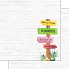 Scrapbook Customs 12x12 Travel Themed Paper: Vacay - Bonaire Sign