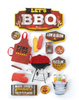 PAPER HOUSE PRODUCTIONS 3D Sticker: Let's BBQ