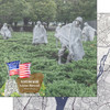 SCRAPBOOK CUSTOMS 12x12 Travel Themed Paper: Washing DC - Korean War Veterans Memorial