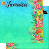 SCRAPBOOK CUSTOMS 12x12 Travel Themed Paper: Jamaica Getaway