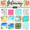 SCRAPBOOK CUSTOMS 12x12 Travel Themed Paper Pack: Getaway Companion