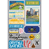 REMINISCE Jet Setters 3.0 Die Cut Stickers: Pennsylvania
