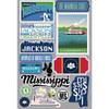 REMINISCE Jet Setters 3.0 Die Cut Stickers: Mississippi