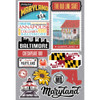 REMINISCE Jet Setters 3.0 Die Cut Stickers: Maryland