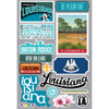 REMINISCE Jet Setters 3.0 Die Cut Stickers: Louisiana