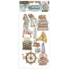 Stamperia Lady Vagabond Lifestyle Adhesive Chipboard Icons