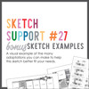 DIGITAL DOWNLOAD: Allison Davis for SG | Sketch Support Bonus Sketch Examples #27