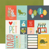 SIMPLE STORIES Pet Shoppe 12x12 Paper: Elements 1