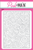 PINK & MAIN 8.5 x 6.25 Stencil: Curly Waves