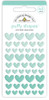 DOODLEBUG DESIGNS Monochromatic Collection Heart Puffy Shapes: Mint