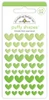 DOODLEBUG DESIGNS Monochromatic Collection Heart Puffy Shapes: Limeade