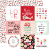 CARTA BELLA My Valentine 12x12 Paper: 4x4 Journaling Cards