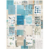 49 AND MARKET Color Swatch 6x8 Collage Sheets: Ocean
