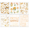 49 AND MARKET Color Swatch 6x8 Rub-Ons: Peach (6 sheets)