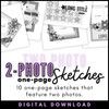 * DIGITAL DOWNLOAD * 10 ONE-PAGE SKETCHES with two photos