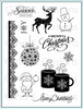 GINA K. DESIGNS 6x8 Clear Stamp Set: Season's Greetings