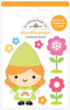DOODLEBUG DESIGNS Over the Rainbow Doodle-Pops Sticker: Garden Gnome