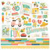 SIMPLE STORIES Summer Snapshot Cardstock Stickers