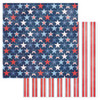 AMERICAN CRAFTS Flags and Frills 12x12 Paper: Star-Spangled Glory