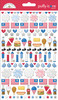 PREORDER - ships late June: DOODLEBUG DESIGNS Hometown USA Puffy Icons Stickers