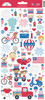 PREORDER - ships late June: DOODLEBUG DESIGNS Hometown USA Icons Sticker