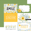 ECHO PARK Happy As Can Bee 12x12 Paper: 6x4 Journaling Cards
