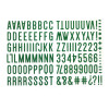 ELLE'S STUDIO Large Puffy Alphabet Stickers: Green