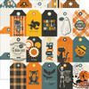 SIMPLE STORIES Simple Vintage Scary Stories 12x12 Paper: Tags Elements