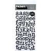 AMERICAN CRAFTS Alphabet Thickers: SPRINKLES | Black