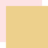 CARTA BELLA Secret Garden 12x12 Paper: Yellow / Lt. Pink (Coordinating Solid)