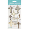 EK SUCCESS Jolee's Boutique Dimensional Stickers: Inspirational Crosses