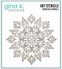 GINA K. DESIGNS 6x6 Stencil: Snowflake Mandala