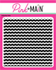 PINK & MAIN 6x6 Embossing Folder: Chevron