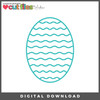 DIGITAL DOWNLOAD: Cut Files by Andrew - Small Squiggle Egg