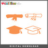 DIGITAL DOWNLOAD: Cut Files by Allison - Cap and Diploma