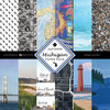 SCRAPBOOK CUSTOMS 12x12 Travel Themed Paper Pack: Michigan