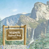 SCRAPBOOK CUSTOMS 12x12 Travel Themed Paper: Yosemite National Park Watercolor
