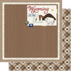 SCRAPBOOK CUSTOMS 12x12 Travel Themed Paper: Natural Craft Map - Wyoming