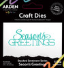 ARDEN CREATIVE STUDIO Craft Die Set: Sentiment Series - Stacked Season's Greetings