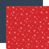 CARTA BELLA Christmas in the City 12x12 Paper: Merry Snowflake Sky