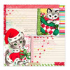 PREORDER - ships December: PRETTY LITTLE STUDIO Candy Cane 12x12 Paper | Meowy Christmas (single sided)
