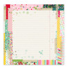 PRETTY LITTLE STUDIO Candy Cane 12x12 Paper | Wish List (single sided)